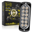 thumbnail image 1 of Luces de advertencia para camionetas, 12 luces Flash, luces laterales ultradelgadas DC12V-24, 1 of 1