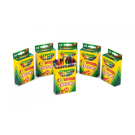 Crayola 24 Count Crayons 6 Pack Bundle Totaling 144 Crayons