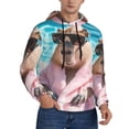 thumbnail image 2 of Sikiie Island Vacation Guinea Pig Men's Hoodie, Essentials Hoodie, Sweatshirt, Pullover Hooded Sweatshirt for Men-Medium, 2 of 7