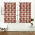 thumbnail image 2 of MKHERT Brick Wall Window Curtain Kitchen Curtain 26x39 inch,Two Piece, 2 of 3