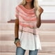 thumbnail image 1 of Pntutb Moda Mujer Verano Cuello Redondo Manga Corta Estampado Casual Camiseta Blusa Pntutb Pntutb-5098, 1 of 8
