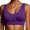 Dark Purple, variant on Uvwlwu Wireless Jelly Bras for Women, Small Gathering Fitness Running Yoga Backless Bra Without Underwire and Breathable Sports Bra