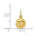 thumbnail image 3 of 10K Yellow Gold Charm Pendant Themed 17 mm 9 Soccer, 3 of 3