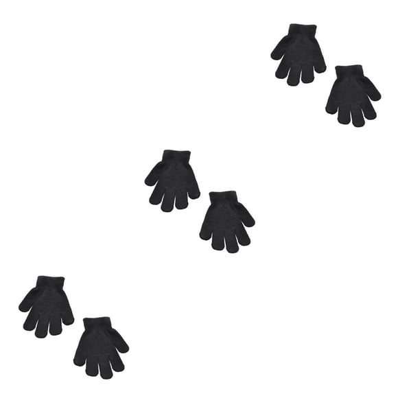 Sonducket 1 par de guantes para niños, diseño de Color sólido, cubiertas para manos, estilo Simple, artesanía de punto, calentador de manos Type1 NO1