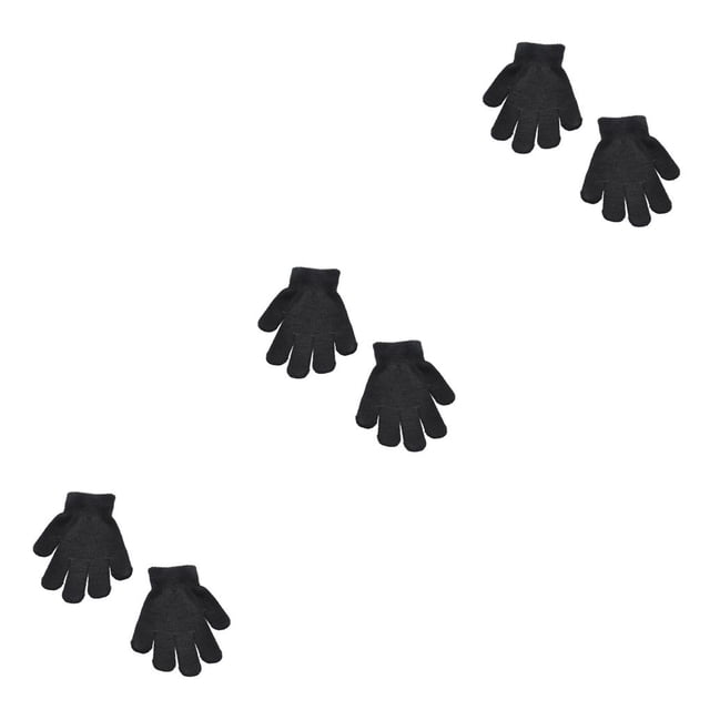 Sonducket 1 par de guantes para niños, diseño de Color sólido, cubiertas para manos, estilo Simple, artesanía de punto, calentador de manos Type1 NO1