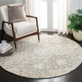 thumbnail image 6 of SAFAVIEH Glamour Charmaine Floral Wool Area Rug, Grey/Blue, 4' x 6', 6 of 9