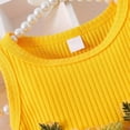 thumbnail image 7 of Gubotare Baby Girl Floral Dress Girls and Toddlers'Knit Short-Sleeve Cinch-Waist Dresses 6 9 Months (Yellow,6-9 Months), 7 of 7