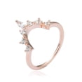 thumbnail image 2 of White Sapphire Starburst Tiara Ring, 2 of 9