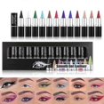 thumbnail image 1 of Eyeliner Pencils, 12 Colors Gel Eyeliner Set, Matte Shimmer Waterproof Sumdge-proof Strong Pigmented Long Lasting Colorful Eye Makeup 26s, 1 of 5