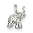 thumbnail image 1 of Sterling Silver Elephant Charm QC2551 (15mm x 10mm), 1 of 2