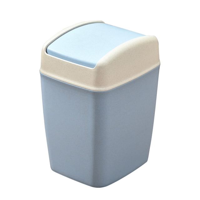 Contenedor de basura doméstico de alta gama con tapa abatible para inodoro, ideal para sala de estar y cocina.