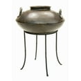 thumbnail image 6 of 14 in. Tall Black Powder Coat Metal Small Indoor/Outdoor Patio Flowerpot Plant Stand, 6 of 10