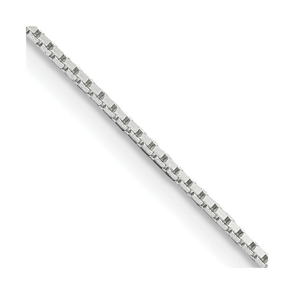 Auriga 925 Sterling Silver .6 mm Mirror Box Chain Necklace w/2in Extender Necklace for Women 18"