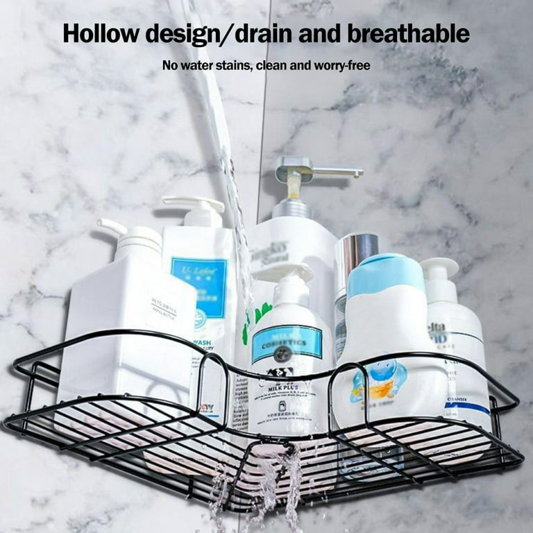 KESOL Corner Shower Caddy Shower Shelves 2 Pack, Wall Mounted Adhesive,  Shower Organizer, No Drilling Bathroom Shelf with SUS304 Stainless Steel