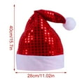 thumbnail image 7 of Classic Red Santa Hat for Adult Christmas Holiday Festive Party Celebration Accessory, 7 of 7