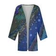 thumbnail image 4 of LYXSSBYX Lightweight Summer Cardigan Womens Summer Fall Printed Cardigan Long Sleeve Loose Cover Up Casual Blouse Tops, 4 of 5