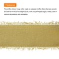 thumbnail image 3 of Chiffon Ribbon 1.5" x 8 Yard, Ribbon Yellow Chiffon Silk Ribbon for Wedding, Flower Arrangement Decor, 3pcs, 3 of 6