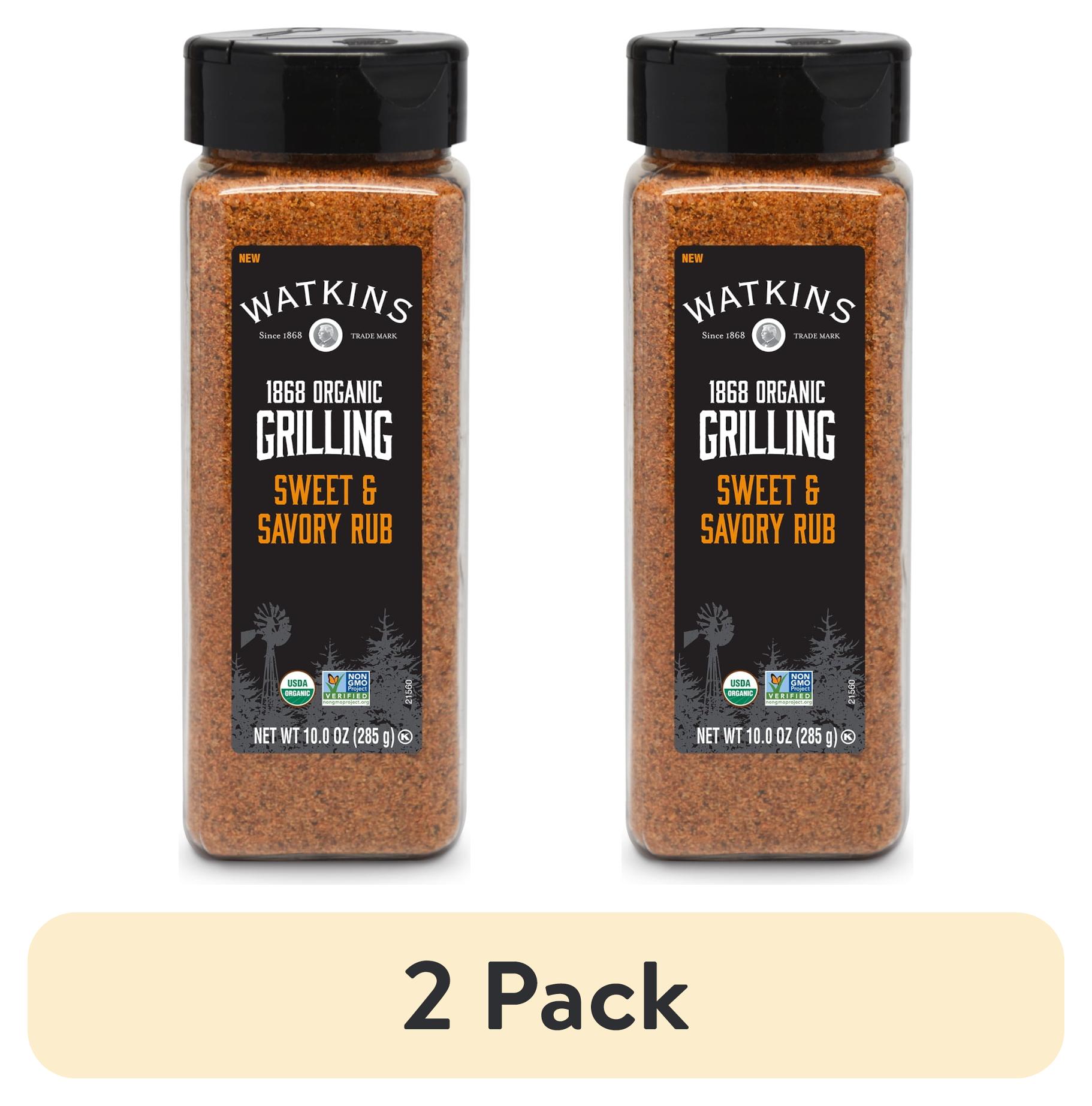 (2 pack) Watkins Organic Sweet and Savory Rub, 10.0 oz