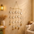 thumbnail image 3 of DecMode 44" Brown Metal Geometric Windchime with Glass Mirrors and Bells, 3 of 9