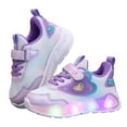 thumbnail image 3 of Sopiago Toddler Boys Girls Light Up Shoes LED Flashing Lightweight Mesh Breathable Adorable Running Sneakers for Toddler and Little Kid Purple,4.5-5 Years, 3 of 7