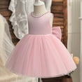 thumbnail image 5 of Toddler Pageant Flower Girl Lace Dress Little Girls Party Wedding formal Dresses Rollbacks Ndbuld 80cm/31.50in Pink, 5 of 6