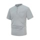 thumbnail image 5 of pstuiky camisetas para hombre, Blusa de cuello alto de manga corta con bolsillos y botones de color liso a la moda para hombre camisas casuales para hombre m, 5 of 5