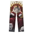 thumbnail image 4 of Royal Cat Throne Winter Female Pants Flannel High Waist Women Pants Lady Warm Straight Leg Plush Trousers, 4 of 7