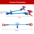 thumbnail image 3 of 2X Airless Paint Extension Pole Double 517 Nozzle Painting for Sprayer Guard Powerful Spraying Tool, 3 of 5
