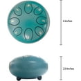 thumbnail image 4 of Steel Tongue Drum rain chime 8 Notes 6 Inches Chakra Tank Drum Steel Percussion Padded Travel Bag and Mallets，Musical Education Entertainment Meditation Yoga Zen Gifts (malachite), 4 of 7