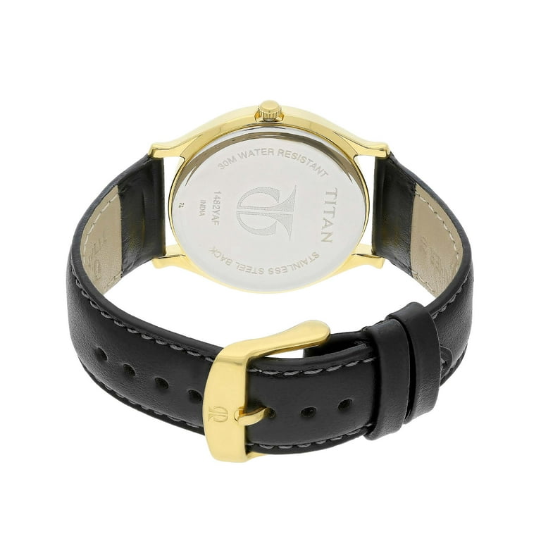 Men's Brass Titan Leather Bracelet