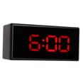thumbnail image 4 of LED Digital Clock, Two Display Mode Mirrored Digital Alarm Clock Clear Display Multifunction Smart Light Sensing  For Travel For Home Red, 4 of 8
