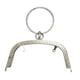 thumbnail image 5 of Bolso de mano con cierre de metal y diseño rectangular de hierro. Plata, 5 of 9
