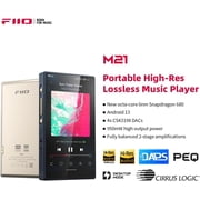 FiiO M21 Android 13 Portable Music Player MP3 Snapdragon 680 4* CS43198 DAC Chips Hi-Res Audio DSD Bluetooth LDAC (Black)