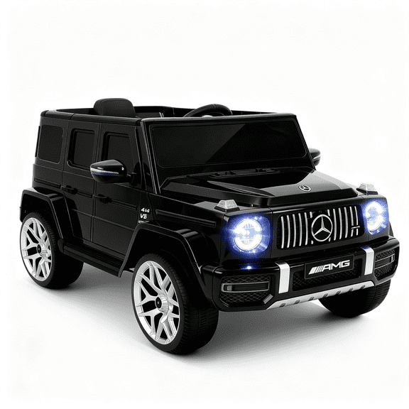 Cozphia Licensed Mercedes-Benz AMG G63 Ride on Car,12V Electric Vehicles with Remote Control,Rechargeable Battery,Flickering Lights/LED Lights, Bluetooth,Music