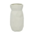 thumbnail image 6 of CosmoLiving by Cosmopolitan 12" Geometric White Ceramic Vase, 6 of 8