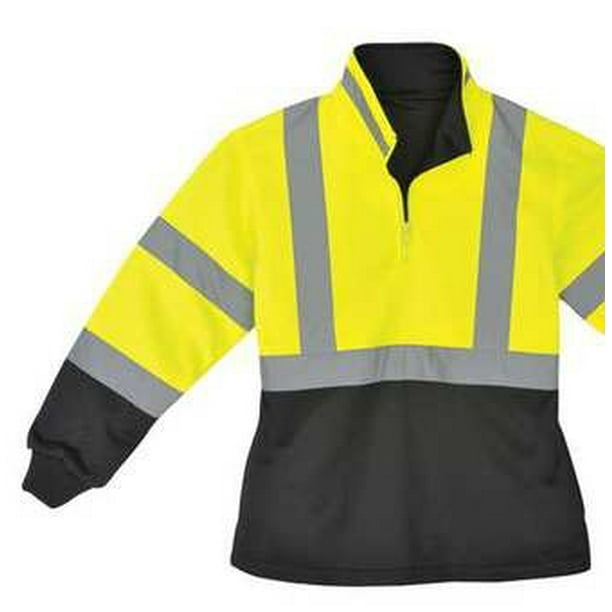 Utility Pro Wear UHV667XL High Visibility Green 1/4 Zip Ladies Soft