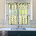 thumbnail image 3 of Woodland Mushroom Curtains 3pcs 27.5x24 inch, Polyester Botanical Tier Panels and Valance, Rustic Kitchen Window Treatment for Fall or Holiday Decor, 3 of 6