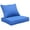 Blue, variant on Outdoor Deep Seating Cushion Set 24x24x4inch Waterproof Fade-Resistant Deep Seat and Backrest Chair Cushions for Garden Courtyard Furniture
