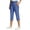 Blue, variant on Women's Lounge Joggers Sweatpants Summer Running Athletic Camping Travel Golf Capri Pants with Pockets by Yigetop Black L