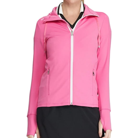 RLX Ralph Lauren Womens Golf Track Jacket (XSmall, Pink)