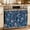 Navy, Ocean Blue, variant on Summer Botanical Oven Skirt Curtain 27"x20", Waterproof Ruffled Stove Cover Skirt with 8 Ribbon Ties, Tropical Exotic Monstera Floral Leaf Boho Decorative Oven Door Curtain for Kitchen Dishwasher