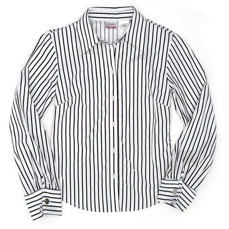 No Boundaries - Juniors French Cuff Striped Shirt