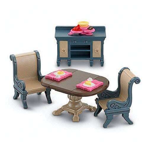Fisher Price Loving Family Dining Room Doll Furniture Set W8785