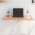 thumbnail image 1 of vidaXL Table Top Light Brown 80x50x2 cm Treated Solid Wood Oak Live Edge, 1 of 4