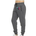 thumbnail image 1 of Pantalones deportivos de longitud completa para hombre, pantalones de ejercicio para correr ajustados, pantalones para correr con cordón, pantalones estampados, pantalones para hombre, 1 of 7