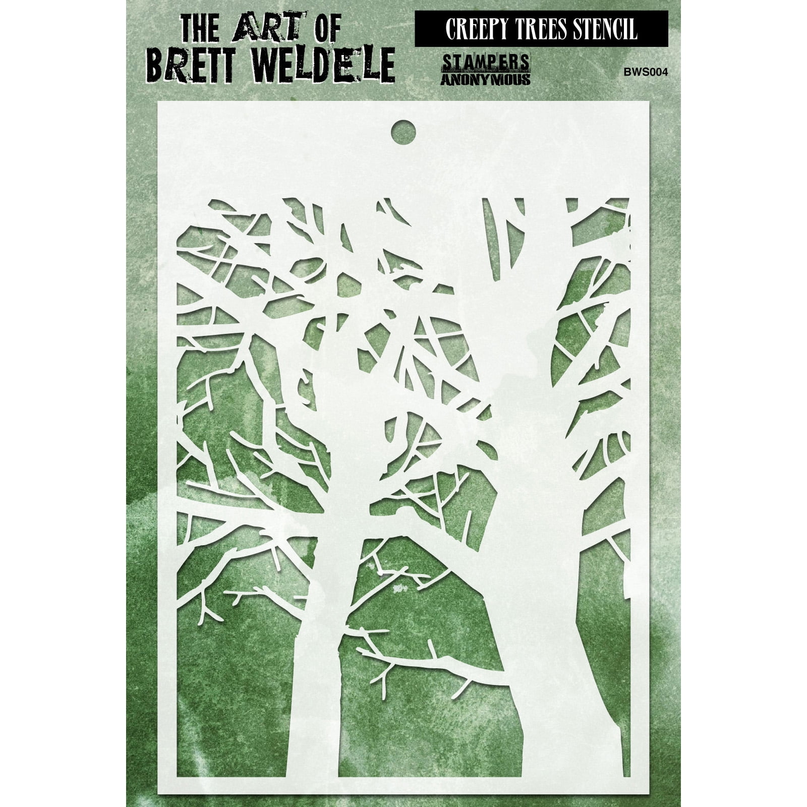 Stampers Anonymous Scribbles Brett Weldele Stencil Collection 6.5 by 4.5