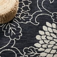thumbnail image 6 of SAFAVIEH Jardin Clara Floral Wool Area Rug, Black/Ivory, 8' x 10', 6 of 8