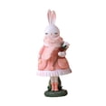 thumbnail image 3 of Estatua de conejo de Pascua lindo adorno de ornamias de Pascua linda figura de conejo de dibujos animados para festival de sala de estar de escritorio Estilo a, 3 of 8