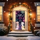 thumbnail image 5 of Decoración de tela para la puerta de la porta, tapiz festivo de poliéster con diseño de Feliz Año Nuevo, decoración fácil de instalar para fiestas en celebraciones navideñas y eventos de invierno, 5 of 9