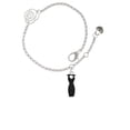 thumbnail image 2 of Delight Jewelry Little Black Dress Silver-tone Rose Link Chain Bracelet, 6.25"+1.75" Extender, 2 of 4